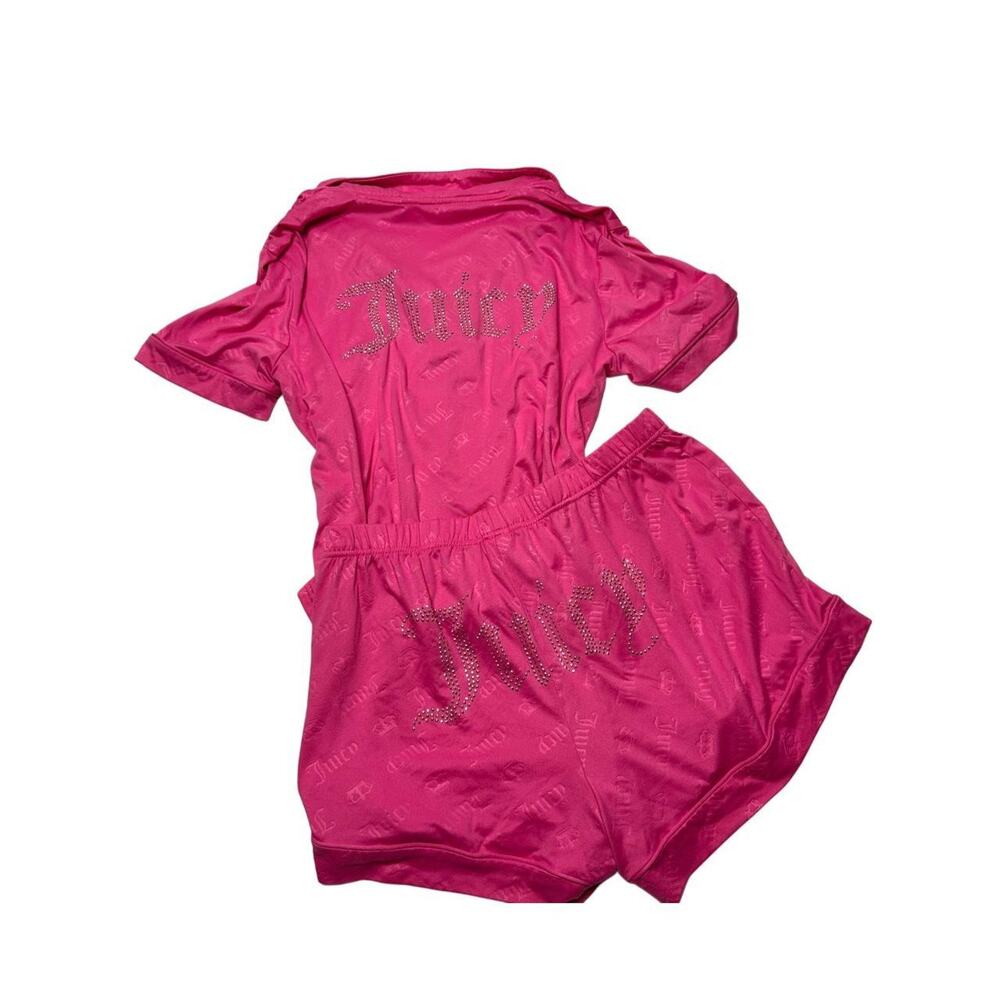 Juicy Couture Size Large Super Soft Pj Set Bedazzled